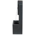 thumbnail image 4 of LuxenHome Gray and Brick Resin Rectangular Waterfall Outdoor Fountain, 4 of 7
