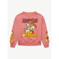 thumbnail image 4 of Girls Garfield X Justice Fleece Crewneck, Sizes XS - XLP, 4 of 7