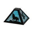 thumbnail image 2 of Meyda 150570 11 in. Square Wildlife on The Loose Shade, Black & Na, 2 of 3