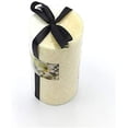 thumbnail image 6 of Scented Pillar Candles Two tone Soothing Relaxing Fragrance Gift wrapped 6 Inch Tall (Vanilla), 6 of 7