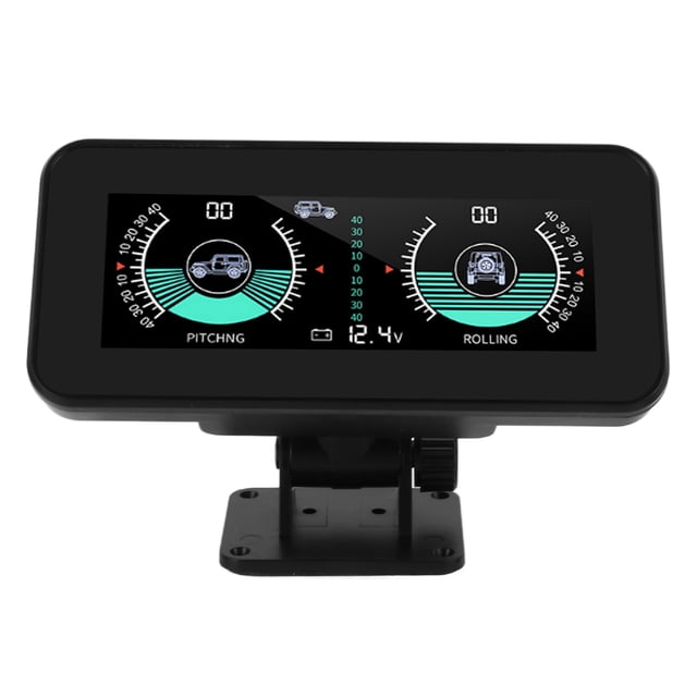 EBTOOLS Car Inclinometer ABS PC Universal Intelligent Car Inclinometer Tilt Gauge High Resolution HUD Digital Angle Slope Meter For Automobile Other Other Electronic Equipment