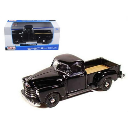 1950 Chevrolet 3100 Pickup Truck Black 1/25 Diecast Model Car by Maisto