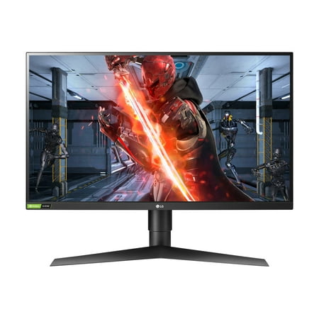 LG UltraGear 27" Gaming Monitor 27GL83A-B QHD 2560 x 1440 (2K) 144 Hz 1ms HDMI, DisplayPort, Audio NVIDIA G-Sync Compatible IPS Height, Pivot, Tilt Adjust