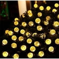 thumbnail image 4 of Luces solares LED Cadena de luces Día de Navidad Decoración del jardín del hogar Luces de cadena impermeables al aire libre 6 metros 30 luces Fuente de luz blanca cálida, 4 of 4