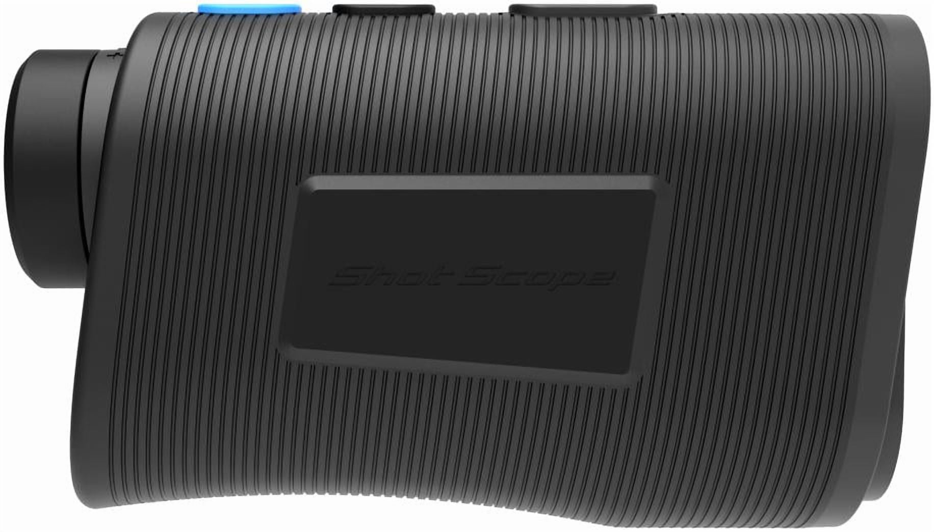 Shot Scope Golf Pro L5 Laser Rangefinder with Slope and Cart Magnet, Black -
