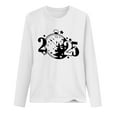 thumbnail image 4 of Christmas Sweatshirts for Women Plus Size Crew Neck Pullover Tops Casual Loose Cute Graphic Long Sleeve Shirt (White M), 4 of 4