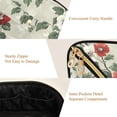 thumbnail image 5 of FORMRS Makeup Bag Travel Cosmetic Organizer for Women Fold Flat Zipper Pouch with Handle, Red Floral Pattern, 5 of 8