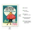 thumbnail image 2 of South America (Amerique Du Sud) - Pan American World Airways - Vintage Airline Travel Poster c.1960s - Master Art Print 10in x 14in, 2 of 4