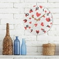 thumbnail image 4 of Dreamtimes Valentine's Day Hearts Wall Clock, 10 Inch Silent Non Ticking Round Clock Oil Painting Clock Easy to Read Clock for Living Room Bedroom Bathroom Home Decor, 4 of 7