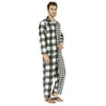 thumbnail image 2 of Inkmeso Printed Pajama Sets For Men's Button Up Classic Sleepwear Lightweight Cotton Nightwear, 2 of 8