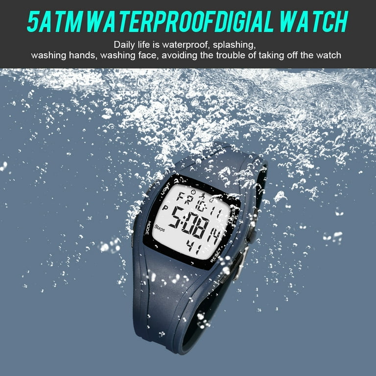 READ Digital Watches for Women and Men Sports Digital Watch Waterproof Pedometer Calorie Tracker Walmart
