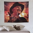 thumbnail image 6 of Horror Freddy Krueger Tapestry Wall Hanging Wall Art Decor Wall Tapestry for Living Room Bedroom Dorm 50"x60", 6 of 8