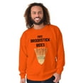 thumbnail image 5 of Free Broomstick Rides Halloween Witch Men's Crewneck Sweatshirt Brisco Brands S, 5 of 6