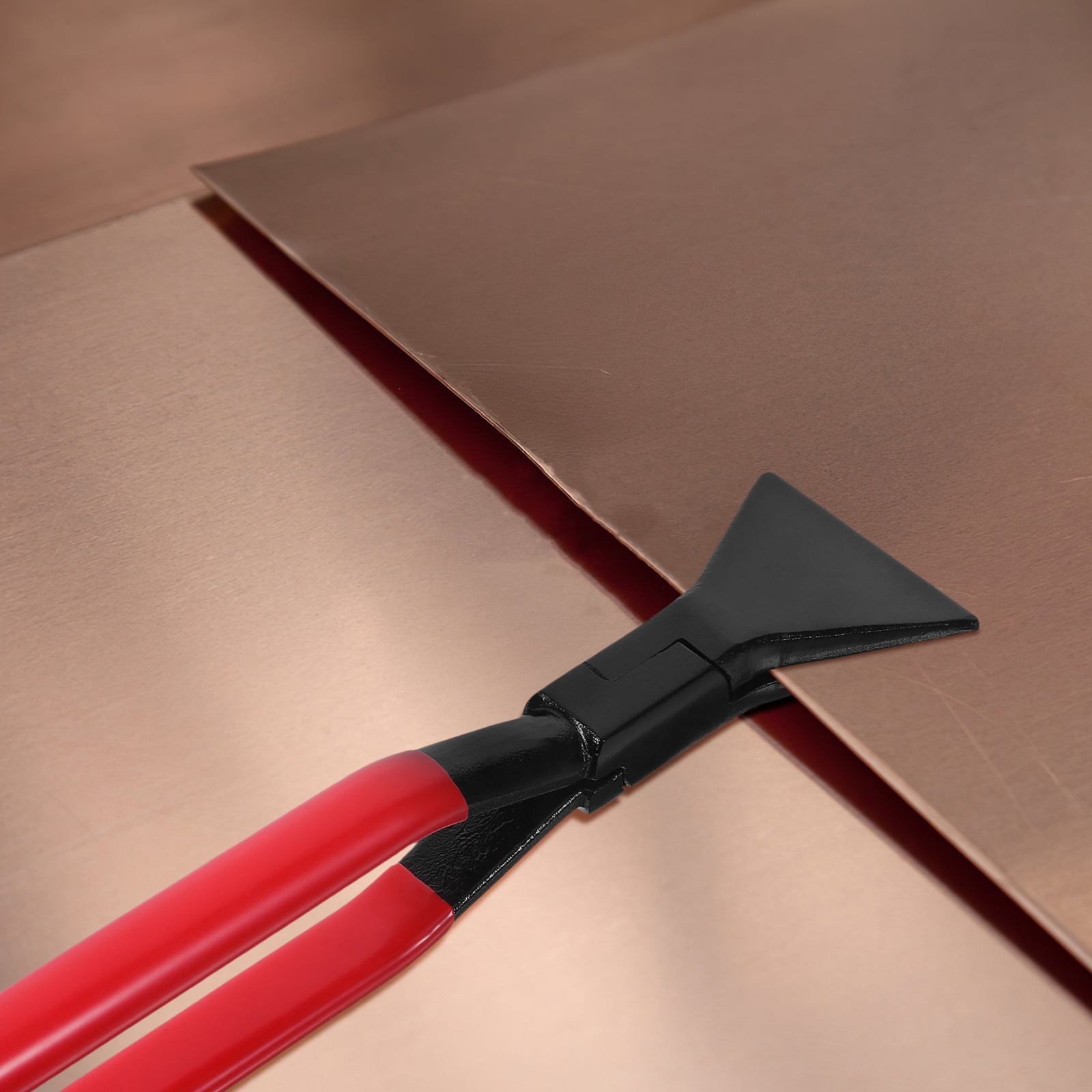 FRCOLOR Metal Sheet Bender Plier Tool Metal Working Tool Fabrication Carbon Steel Construction For Bending Thin Metal Flat Roofing And Welding