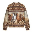 thumbnail image 5 of DISNIMO Horse Aztec Style Printed Jackets for Women Zip Up Sweatshirts Long Sleeve Outwear V Neck Sweatshirt with Pockets, 4XL, 5 of 7
