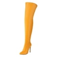 thumbnail image 2 of Customized Plus Size Pointed Toe Stiletto High Heel Thigh High Boots Women's Over the Knee Boots, 2 of 4