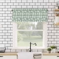 thumbnail image 4 of nqOlkjepod Green Leaves Farmhouse Short Window Curtain Valances, Pastoral Natural Leaf Plants Farmhouse Rod Pocket Kitchen Valances for Living Room Bedroom Bathroom Cafe, 1 Panel - 60" x 18", 4 of 8