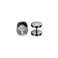 thumbnail image 4 of 01 Pair/Set 18G Viking Rune Round Stud Earrings for Women Men 316L Stainless Steel Cartilage Tragus Helix Piercing Jewelry, 4 of 5