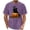 Purple, variant on Xdegoge Men Halloween Graphic T-Shirts Funny Cat Witch Hat Pumpkin Print Short Sleeve Novelty Tee Casual Summer Crewneck Tops for Holiday Party Everyday Wear