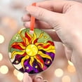 thumbnail image 4 of Sun Glass Suncatcher, Sun Suncatcher Ornament, Whimsical Spiral Sun, Sun Art, Sun Set Lover Gift, Sun Home Decor, New Home Decor, mom gift, Ornament 2025, Holiday 2025, Festive, 4 of 5