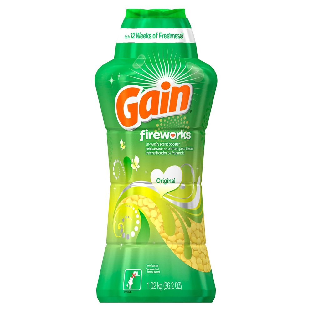 Gain Fireworks In Wash Scent Booster, Original, 36.2 Oz