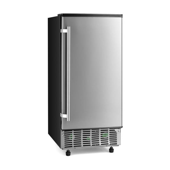 Canddidliike Free-Standing Built-In Undercounter Ice Maker-Silver, Electric Portable Compact Countertop Automatic Ice Cube Maker Machine for Home/Kitchen/Office