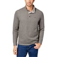 thumbnail image 1 of Tommy Bahama Mens Cold Springs Mock-Collar Henley Sweater, Grey, X-Large, 1 of 1