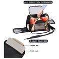 thumbnail image 2 of Peach Sherpa Carrier Bag – Durable 900D Oxford Cloth Fabric Pet Travel Bag with Nylon Webbing, 17x10x11.8 inches, Black Color., 2 of 7