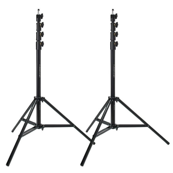 Flashpoint 2x Pro Air-Cushioned Heavy-Duty Light Stand (Black, 9.5')
