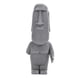 thumbnail image 1 of 1 pieza de estatua antigua de la Isla de Pascua, decoración monolítica para adornos de mesa, color gris Gris 4, 1 of 7