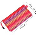 thumbnail image 5 of ZZIYEETTM Zipper Mesh Pouch 6 Colors Pencil Document Bag Multipurpose Zipper File Storage Bag Travel Cosmetics Bags, 5 of 5