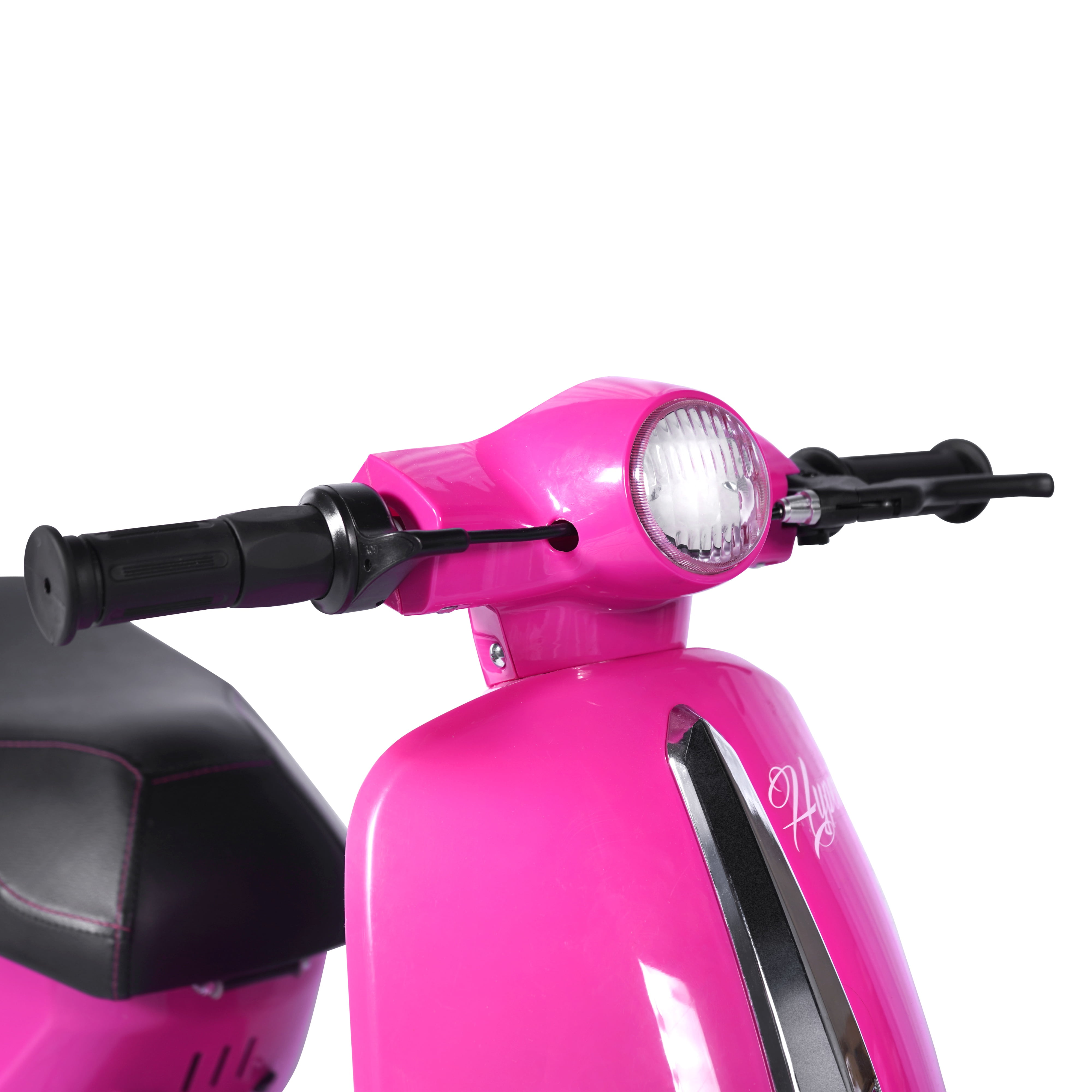 Hyper Toy Company, 24V Retro Electric Scooter, Children Ages 13+, up to 14 MPH, Pink