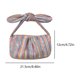 thumbnail image 2 of Bolso de mano de paja para mujer, bolso de noche con asa de lazo para fiesta de boda (multicolor), 2 of 2