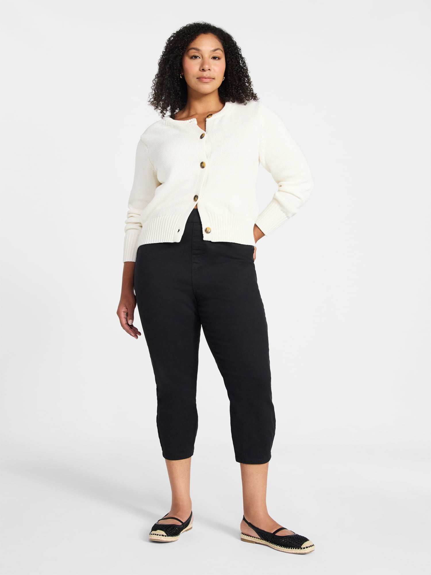 Time and Tru Women's Capri Jeggings, Sizes XS-XXXL