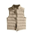 thumbnail image 4 of Tiweut 2 Pieces Down Vest for Girls Kids Coats Little Boys Sleeveless Crew Neck Lightweight Winter Jacket Outwear Kids Fall Classic Fit Girl Outwear 5-6 Y, 4 of 8