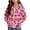 Hot Pink, variant on Lutiedan Leopard Zip up Hoodie for Girls Oversized Fleece Lined Warm Outerwear Lightweight Fall Winter Sweatshirt Size 4-12,Pink