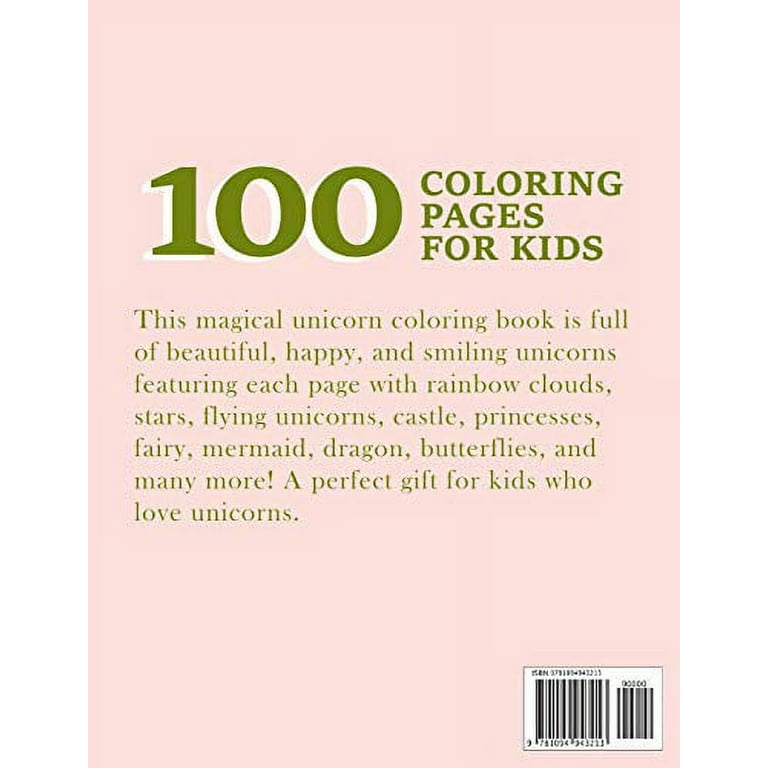 100 PAGES Colouring Books FOR KIDS Digital/instant Downloads
