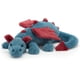 thumbnail image 1 of Jellycat Snow Dragon Soft Toy, Huge 66 cm - Mythical Plush Toy - Classic Children's Gift, 1 of 5