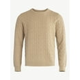 thumbnail image 6 of Free Assembly Men's Classic Cable Knit Sweater, Sizes XS-3XL, 6 of 6
