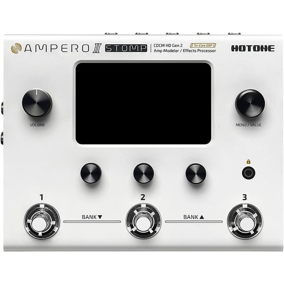 Hotone Effects Ampero II Stomp Amp Modeler & Effects Processor - White