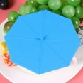 thumbnail image 5 of Raindrops 4Pcs Silicone Lids Cup Covers Temperature Retention Blue, 5 of 8