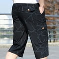 thumbnail image 5 of Cargo Shorts for Men, Mens Big Tall Casual Elastic Waisted Camo Waterproof Cropped Cargo Shorts with Multi Pockets Summer, 5 of 7