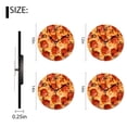 thumbnail image 2 of Non-Ticking Silent Wall Clocks Battery Operated Analog Clock Personalized Picture Clocks for Living Room-Pizza Pepperoni Exquisite(14inch), 2 of 4
