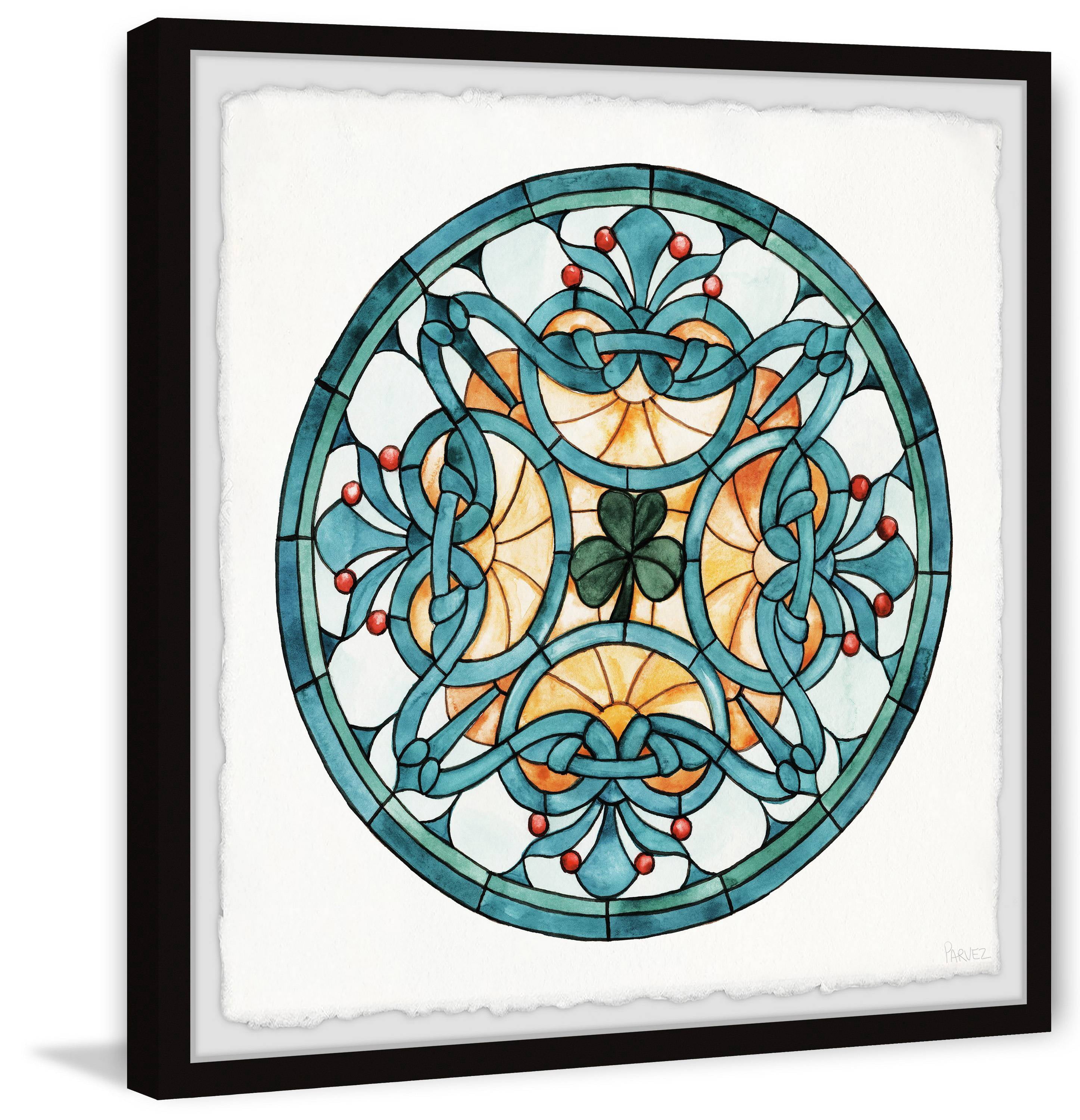 Parvez Taj Center Clover Leaf Framed Wall Art