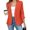Orange, variant on Njagoc3 jackets for women Casual Blazer Open Front Collarless Business Work Coat Long Sleeve Elegant Fall Winter Outwear,Purple,XXXL