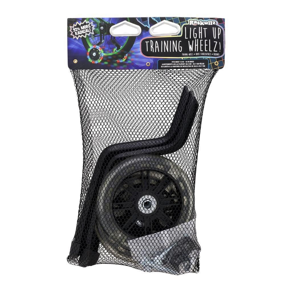Raskullz Light Up LED Training Wheels, Easy to install