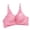 Hot Pink, variant on IROINNID Women's Nursing Bras Solid Lace No Steel Ring Lactation Vest Back Full Coverage Breathable Underwear