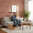 thumbnail image 5 of Ultimate 3D Wall Panels, Brick Effect Styrofoam, Set of 2, Covers 11 sq ft, Vermillion, 5 of 8