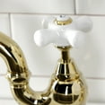 thumbnail image 6 of Kingston Brass KS7752PXBS English Country 1.8 GPM Bridge Kitchen Faucet - Brass, 6 of 6
