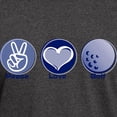 thumbnail image 3 of CafePress - Peace Love Golf Dark T Shirt - Men's Classic Graphic Cotton T-Shirt, 3 of 4
